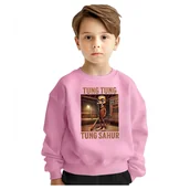 Bluzy dla dziewczynek - BLUZA DZIECIĘCA ITALIAN BRAINROT TUNG SAHUR 104 DLA CHŁOPCA DZIEWCZYNKI - miniaturka - grafika 1