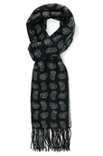 Apaszki i szaliki męskie - Szal Czarny Paisley - miniaturka - grafika 1