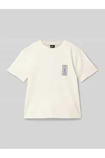 T-shirt z nadrukiem z logo - Quiksilver - Koszulki i topy damskie - miniaturka - grafika 1