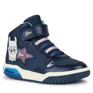 Buty dla dziewczynek - Sneakersy Geox J Inek Girl J36ASC 0CENF C4215 D Navy/Lilac - grafika 1