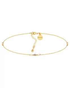 Złoty Choker Z Bezbarwnymi Kryształami Swarovski® Crystal - Naszyjniki - miniaturka - grafika 1