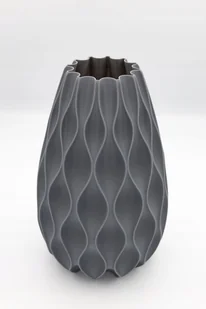Skandynawski eko wazon na suche kwiaty LEGO, szary mat, 20cm, loft, modern - Wazony i flakony - miniaturka - grafika 1