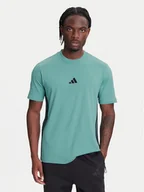 Koszulki męskie - adidas T-Shirt Essentials 3-Stripes JX0732 Turkusowy Regular Fit - miniaturka - grafika 1