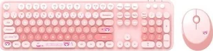 Klawiatura + mysz Mofii Bezprzewodowy zestaw klawiatura + myszka MOFII Sweet New 2.4G Różowy - Zestawy myszka + klawiatura - miniaturka - grafika 1