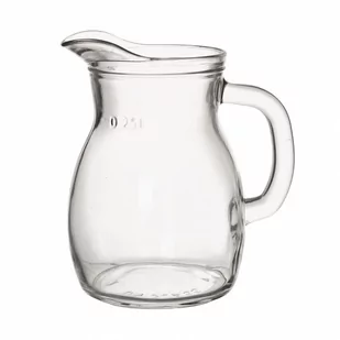 Dzbanek szklany do napojów z uchwytem 250 ml kod: O-126654 - Dzbanki i imbryki - miniaturka - grafika 1