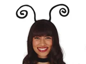 Dodatki do strojów karnawałowych - Opaska czarne czułki - 1 szt. - miniaturka - grafika 1