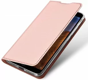 Dux Ducis Etui SAMSUNG GALAXY A01 z klapką skórzane Skin Leather jasny róż - Etui i futerały do telefonów - miniaturka - grafika 1