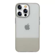 Etui i futerały do telefonów - Kingxbar Plain Series etui pokrowiec do iPhone 13 Pro Max silikonowa obudowa szary - miniaturka - grafika 1