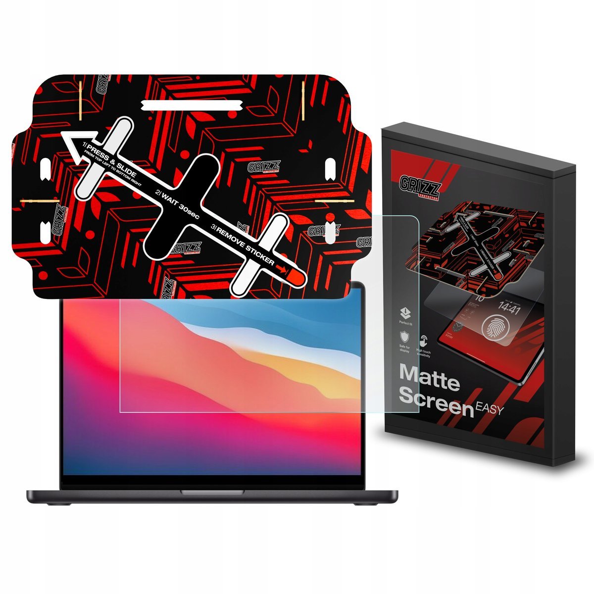 2x Folia matowa GrizzGlass MatteScreen Easy do Apple MacBook Air 13