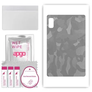 folia naklejka skórka strukturalna na TYŁ do Lenovo Tab M9 - Moro Camo Srebrny - apgo SKINS - Akcesoria do tabletów i e-booków - miniaturka - grafika 1