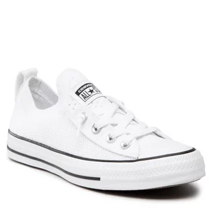 Converse Trampki Ctas Shoreline Knit Slip 565490C White/Black/White - Trampki damskie - miniaturka - grafika 1