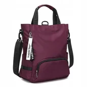Torby na laptopy - Torba/Plecak damski na laptopa 14.1 Tigernu T-S8169 pojemny worek bordowy - miniaturka - grafika 1