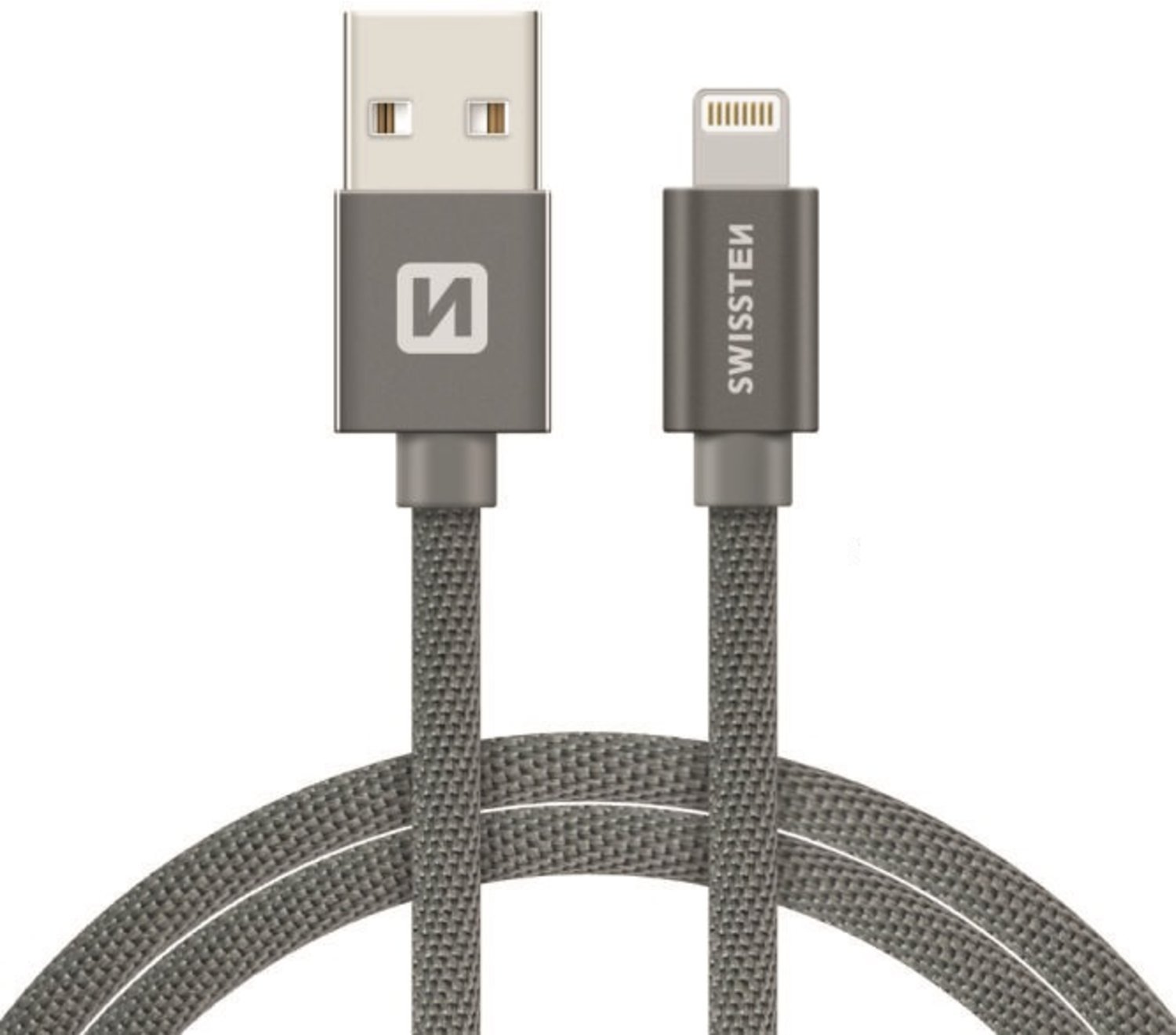 Swissten MFI Textile Fast Charge 3A Lightning Data and Charging Cable 1.2m