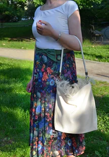 Torba BOHO z płótna żaglowego frędzle - Torebki damskie Torba BOHO z płótna żaglowego frędzle - Torebki damskie - miniaturka - grafika 1