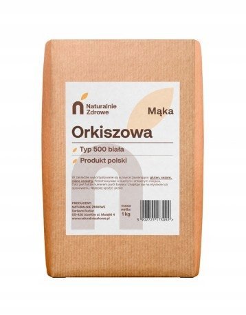 Mąka Orkiszowa Biała T 500 1kg Naturalnie Zdrowe
