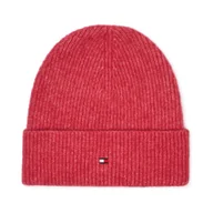 Czapki damskie - Tommy Hilfiger Czapka ESSENTIAL FLAG z dodatkiem wełny - miniaturka - grafika 1