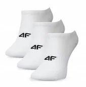 Skarpetki damskie - SKARPETKI dziecięce 4F STOPKI skarpety białe niskie 3 PARY zestaw 32-34 - miniaturka - grafika 1