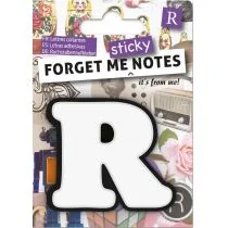 IF Forget me sticky notes kart samoprzylepne litera R - Zakładki do książek - miniaturka - grafika 1
