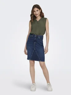 ONLY Bluzka "Jette" w kolorze khaki - Bluzki damskie - miniaturka - grafika 1