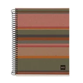 Notesy i bloczki - MAUL A616899 notatnik A5 120 ark. Niebieski, Brązowy, Zielony, Pomarańczowy, Różowy, Czerwony - miniaturka - grafika 1