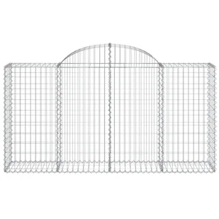 vidaXL Kosze gabionowe, 6 szt, 200x50x100/120 cm, galwanizowane żelazo - Ogrodzenia - miniaturka - grafika 5