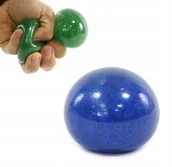 Zabawki sensoryczne - GLUT GNIOTEK PIŁKA BROKATOWA zabawka antystresowa - miniaturka - grafika 1