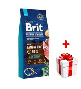 BRIT Premium By Nature Sensitive Lamb 8kg + niespodzianka dla psa GRATIS! - Sucha karma dla psów - miniaturka - grafika 1