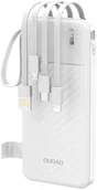 Powerbanki - Dudao K11 10000mAh z wbudowanymi kablami biały - miniaturka - grafika 1
