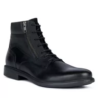 Botki męskie - Trzewiki Geox U Terence U367HD 00046 C9999 Black - miniaturka - grafika 1