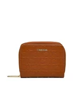 Portfele - Calvin Klein Duży Portfel Damski Ck Must Za Wallet Wf Md Emboss K60K610251 Brązowy - miniaturka - grafika 1