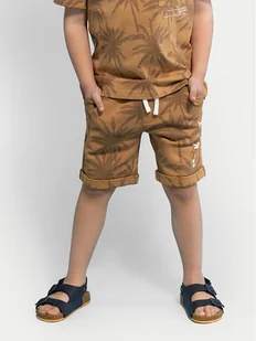 Coccodrillo Szorty sportowe WC4120501NWK Beżowy Regular Fit - Spodenki damskie - miniaturka - grafika 1