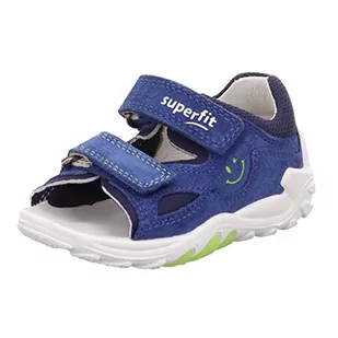 Superfit Sandały Flow, niebieskie/jasnozielone 8010, 23 EU, Niebieski jasnozielony 8010, 23 EU - Buty dla chłopców - miniaturka - grafika 1