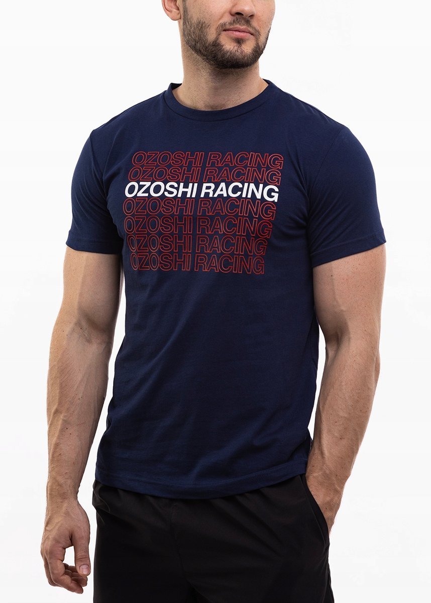 Ozoshi koszulka męska t-shirt bluzka sportowa wygodna bawełna roz. L