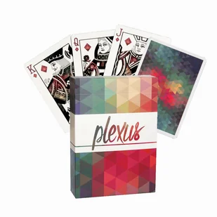 Plexus Karty do gry, czarne, czerwone Uspcc - gra - Gry karciane - miniaturka - grafika 1