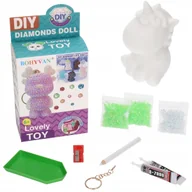 Prace ręczne dla dzieci - Diamentowa zabawa DIY figurka Jednorożec brelok PREZENT PASOWANIE NA UCZNIA - miniaturka - grafika 1