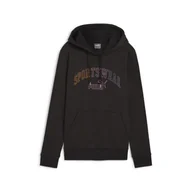 Bluzy sportowe damskie - Damska bluza z kapturem ESS+ LOGO LAB PUMA Black - miniaturka - grafika 1