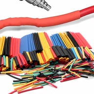 Pozostałe akcesoria sieciowe - Zestaw rurek rurki termokurczliwe koszulki osłonki kolorowe 328 sztuk - miniaturka - grafika 1