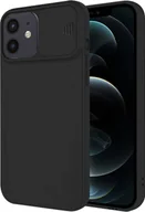 Etui i futerały do telefonów - cofi1453® silikonowe etui ochronne 360 stopni CamShield smukłe etui na telefon komórkowy z osłoną aparatu kompatybilne z iPhone 12 czarny - miniaturka - grafika 1