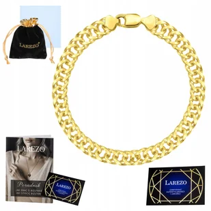 Bransoletka Złota Męska Rombo Podwójna Pancerka Pełna Mocna Gruba 4,5 mm - Bransolety męskie Bransoletka Złota Męska Rombo Podwójna Pancerka Pełna Mocna Gruba 4,5 mm - Bransolety męskie - miniaturka - grafika 1