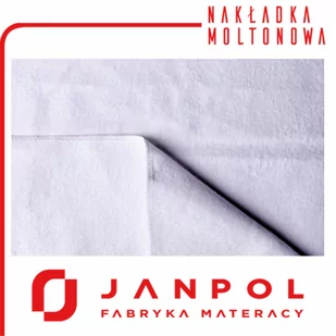 Nakładka MOLTONOWA JANPOL 140x200 - Pokrowce na materace - miniaturka - grafika 1