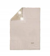 Koce i narzuty dla dzieci - ALBERO MIO Kocyk welurowy CC2 beż 100x80 cm - miniaturka - grafika 1