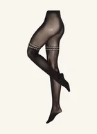 Rajstopy - Wolford Rajstopy Punch schwarz - miniaturka - grafika 1
