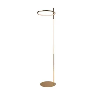 Maxlight Lampa podłogowa LOZANNA F0050 nowoczesna oprawa w kolorze mosiądzu - Lampy stojące - miniaturka - grafika 1