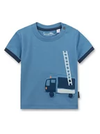 Kaftaniki dla niemowląt - Sanetta Kidswear Koszulka w kolorze niebieskim - miniaturka - grafika 1