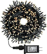 Oświetlenie świąteczne - Lampki CHOINKOWE Zewnetrzne Wewnętrzne 100 LED 10M BIAŁE CIEPŁEReplika ACYJNE - miniaturka - grafika 1