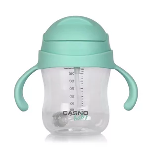 Butelka tritanowa dla dzieci Casno Baby DIZZY 240 ml Mint - Butelki dla niemowląt - miniaturka - grafika 1