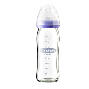Lansinoh Butelka ze smoczkiem Natural Wave 240ml - Butelki dla niemowląt - miniaturka - grafika 1
