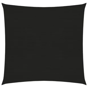vidaXL Żagiel przeciwsłoneczny, 160 g/m, czarny, 5x5 m, HDPE 311718 - Parasole ogrodowe - miniaturka - grafika 7