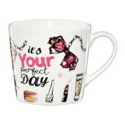 Kubki - Kubek Porcelanowy Fashion 400 Ml Your Day Ambition - miniaturka - grafika 1