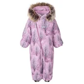 Kombinezony dla dzieci - Dziewczęcy kombinezon zimowy drzewa różowy Lenne r.74 - miniaturka - grafika 1